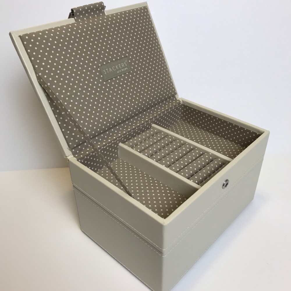 Stackers 2pc Vanilla Mini Stackable Jewelry Box